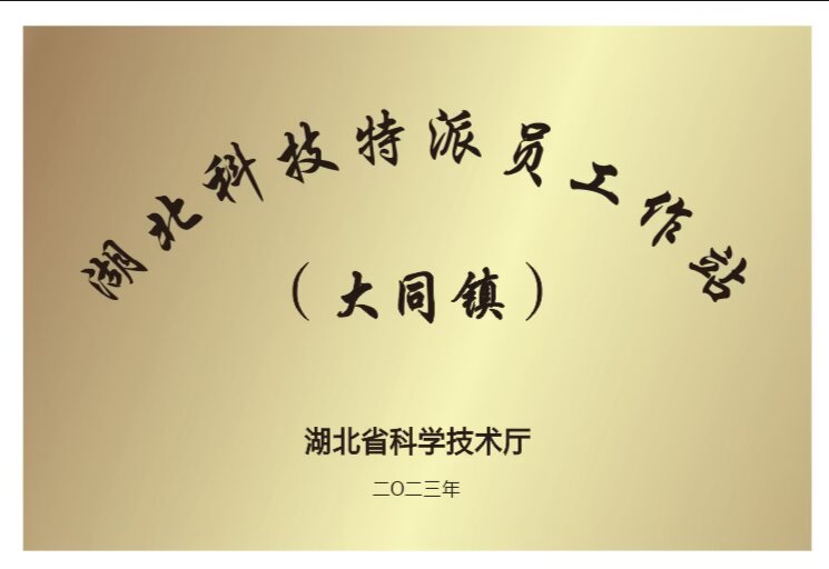 2023年12月认定为湖北科技特派员工作站（大同站）